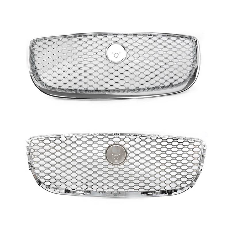 laiyonggr Autozubehör Frontstoßstangengrill Mittelverkleidung Styling Oberer Grill Kompatibel for Jaguar XJ/XJ 2016 2017 2018 2019 2020(Silver Grille1) von laiyonggr