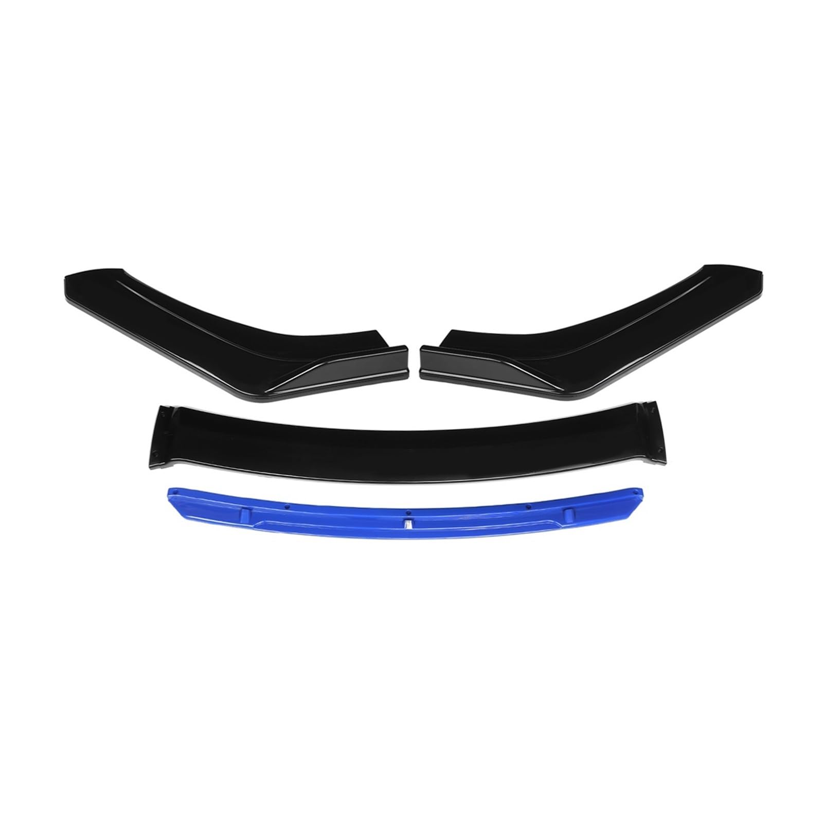 laiyonggr Carbon Fiber Universal Auto Frontschürze Lip Spoiler Kinn Körper Kit Splitter Diffusor Kompatibel for BMW(Black-Blue) von laiyonggr