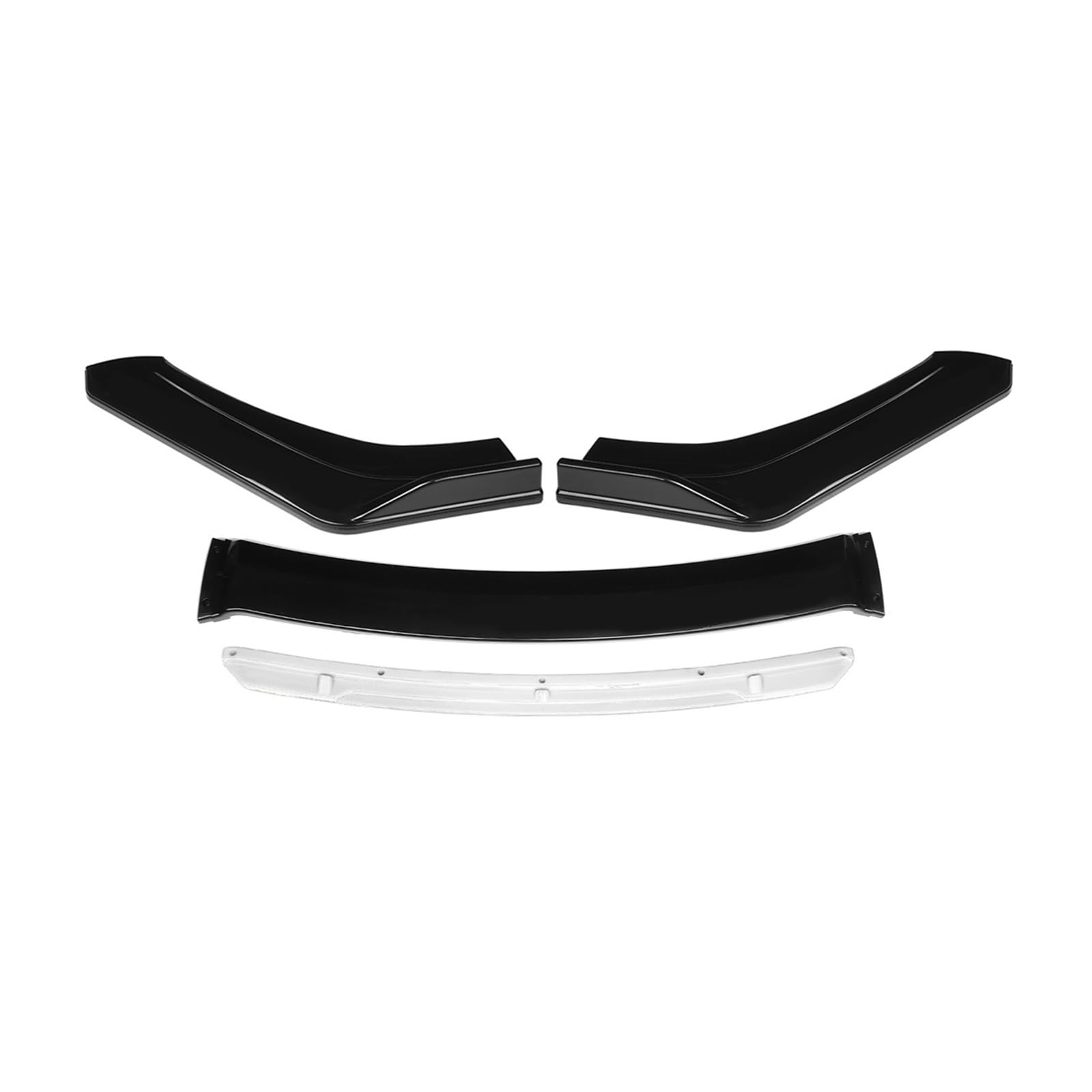 laiyonggr Carbon Fiber Universal Auto Frontschürze Lip Spoiler Kinn Körper Kit Splitter Diffusor Kompatibel for BMW(Black-White) von laiyonggr