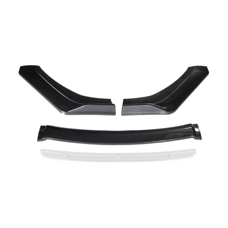 laiyonggr Carbon Fiber Universal Auto Frontschürze Lip Spoiler Kinn Körper Kit Splitter Diffusor Kompatibel for BMW(Carbon-White) von laiyonggr