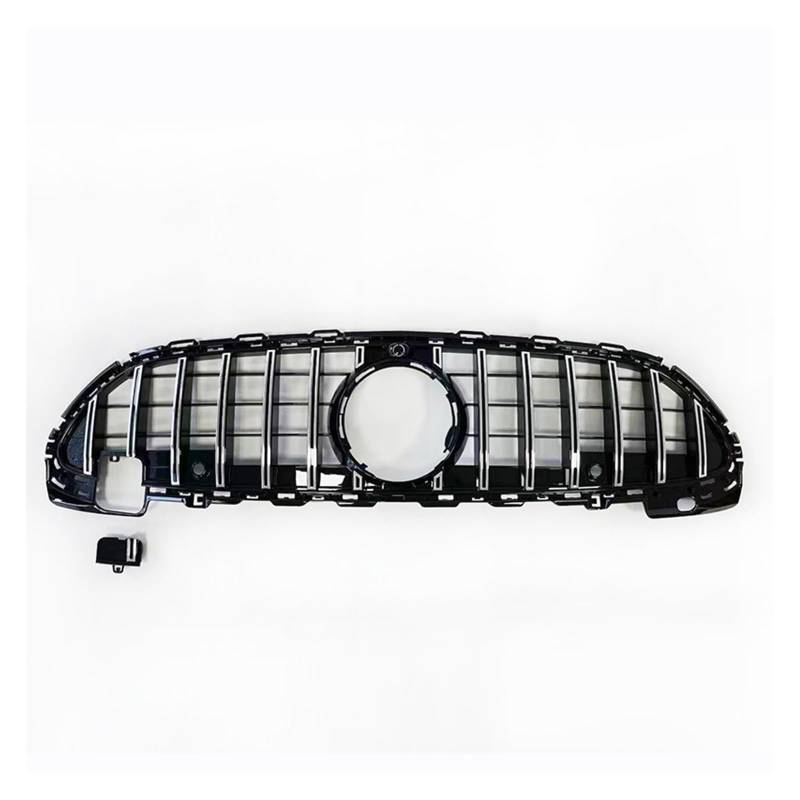 laiyonggr Frontgrill Grill Stoßstange GT-Stil kompatibel for Mercedes-Benz C-Klasse Klass W206 C220 C220dAMG Line Motor Lufteinlass Auto Refit Body Kit(Silver1) von laiyonggr