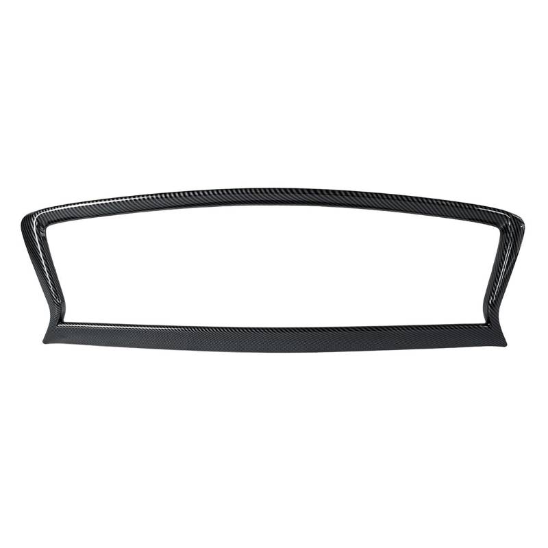 laiyonggr Glänzend schwarz/Carbonfaser-Look, Frontgrill-Zierleiste, Overlay-Abdeckung, zusätzlicher Frontstoßstangen-Grillrahmen, kompatibel for Infiniti Q50 Q50S 2014–2021(Carbon 18-21A) von laiyonggr