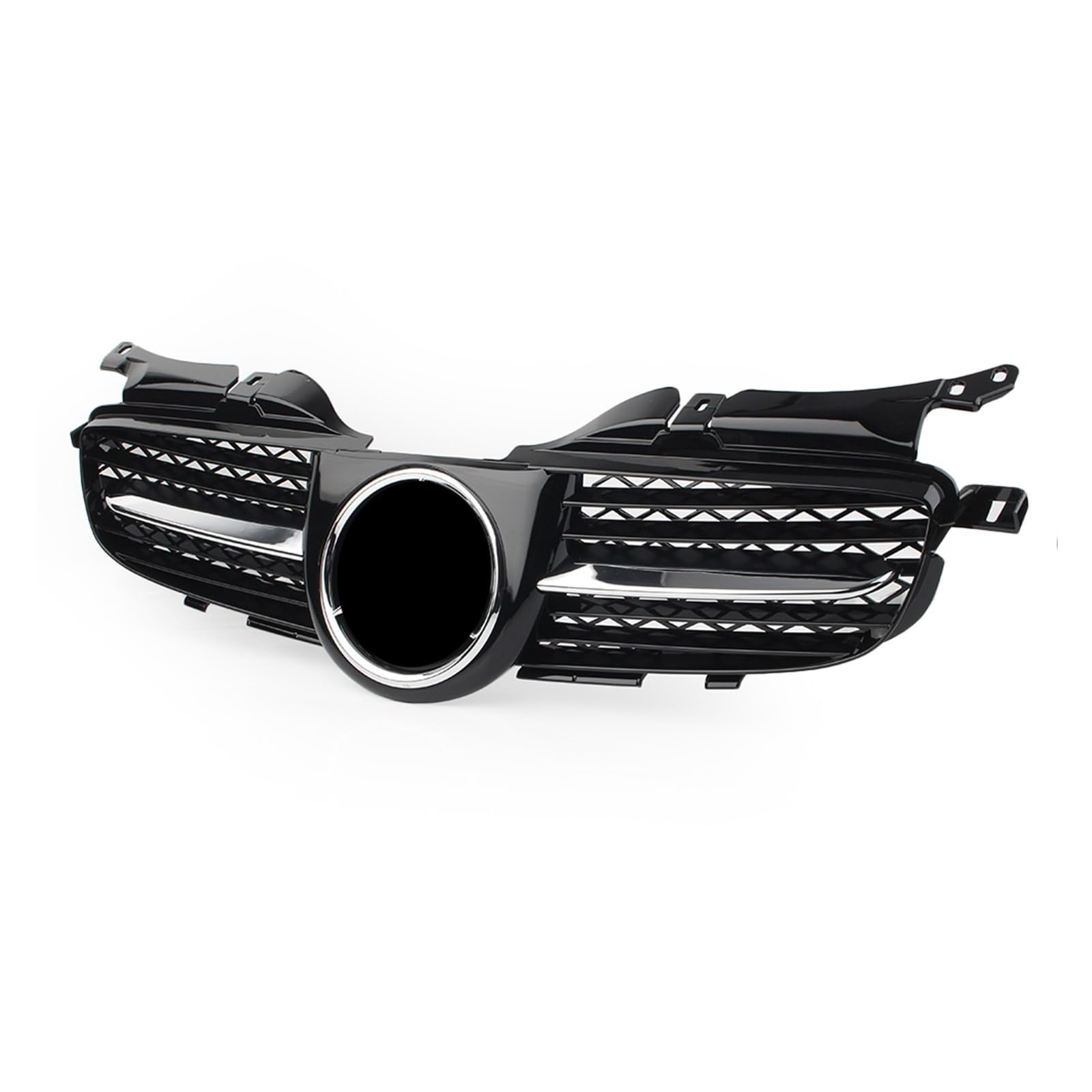 laiyonggr Kompatibel for Mercedes-Benz R170 W170 SLK-Klasse 1998 1999 2000 2001 2002 2003 2004 ABS Auto Frontgrill Oberer Grill Chrom Schwarz von laiyonggr