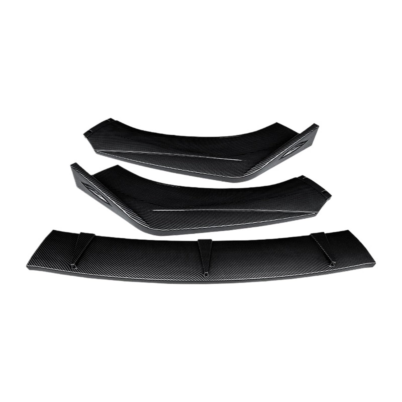 laiyonggr Kompatibel for Peugeot 408 2010-2013 Auto Frontstoßstange Lip Body Kit Kinnschutz Diffusorabdeckung Deflektor ABS Zubehör Carbonfaser-Look(Carbon Fiber Look) von laiyonggr