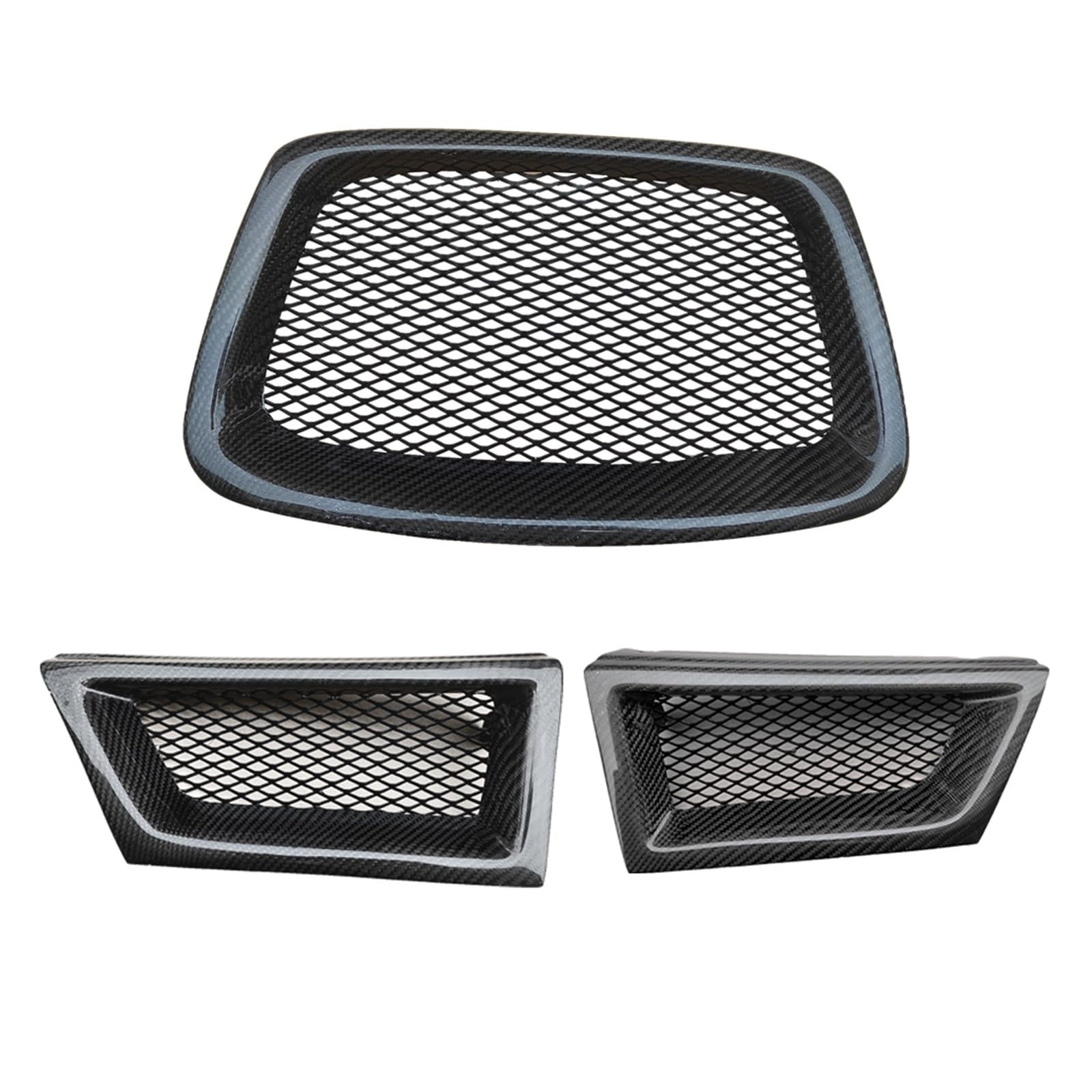 laiyonggr Kompatibel for Subaru Impreza 9. 2006 2007 WRX STI Frontstoßstange unterer Netzgrill Grillabdeckung Zierleiste Mattschwarz Weiß Carbon Außentuning(White) von laiyonggr