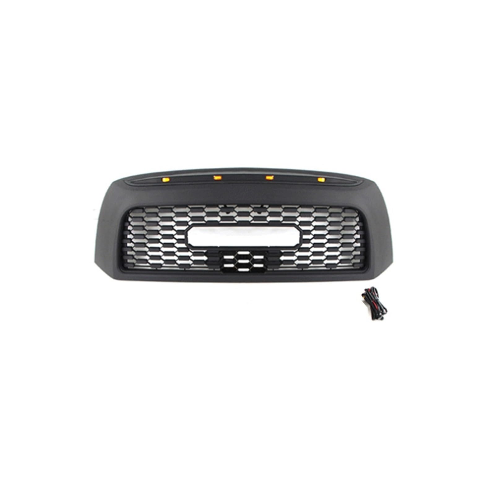 laiyonggr Kompatibel for Toyota Tundra 2007–2013. Ersatz-Fronthauben-Obergrill, Racing-Grills, ABS mit LED-Stoßstangengitter(with 4 Lights1) von laiyonggr