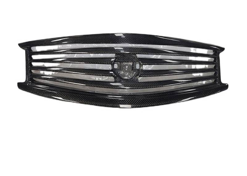 laiyonggr Real Carbon Fiber Car Front Bumper Racing Grills Grille Around Trim Cover Kompatibel for Infiniti G25 G35 G37 4 Tür Limousine 2007-2013 von laiyonggr