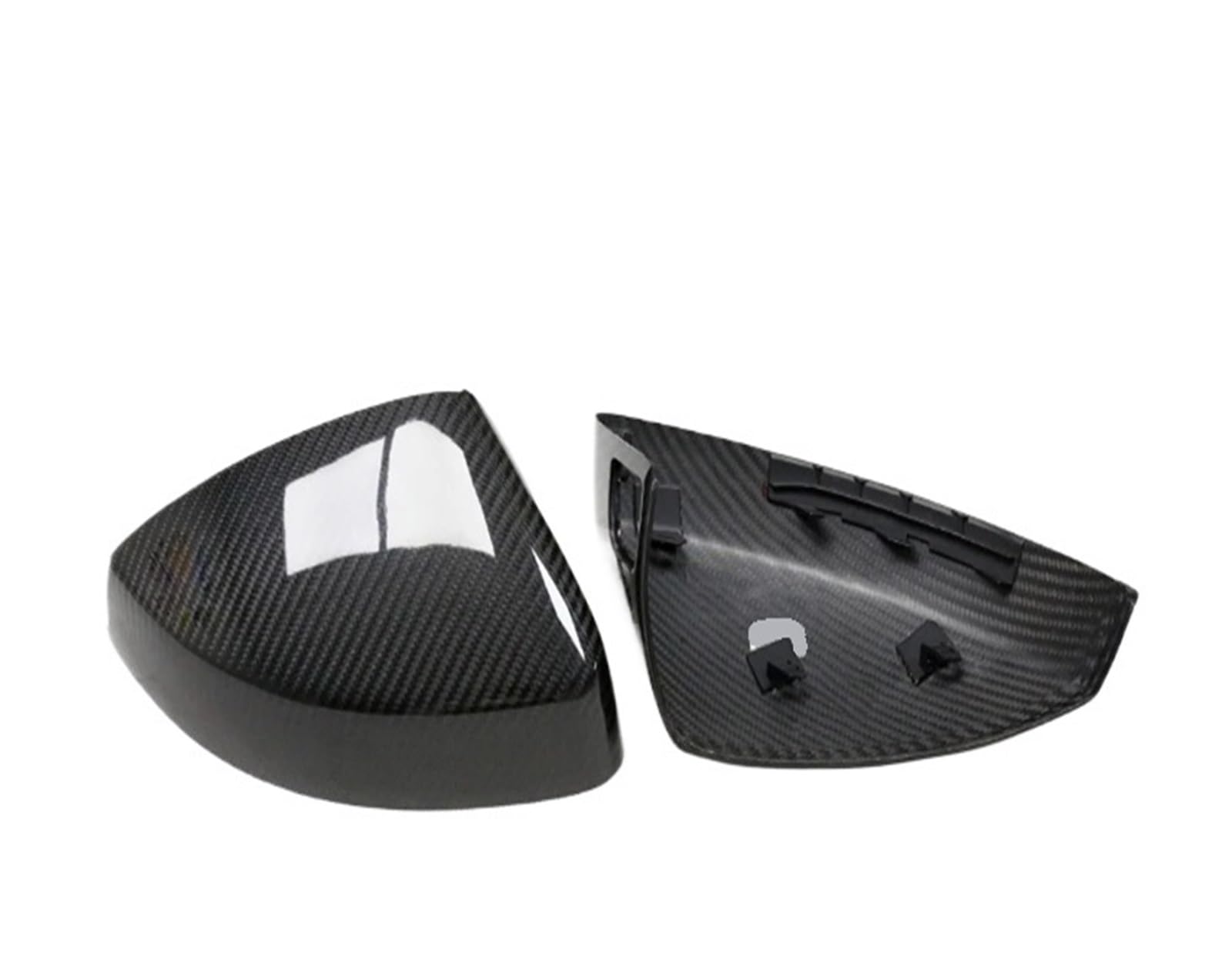 laiyonggr Real Dry Carbon Fiber Auto Rückspiegel Abdeckung Ersatz OEM Stil Seite Spiegel Kappe Abdeckung Kompatibel for Audi A3 8V S3 RS3 2014-2020(With Assist) von laiyonggr