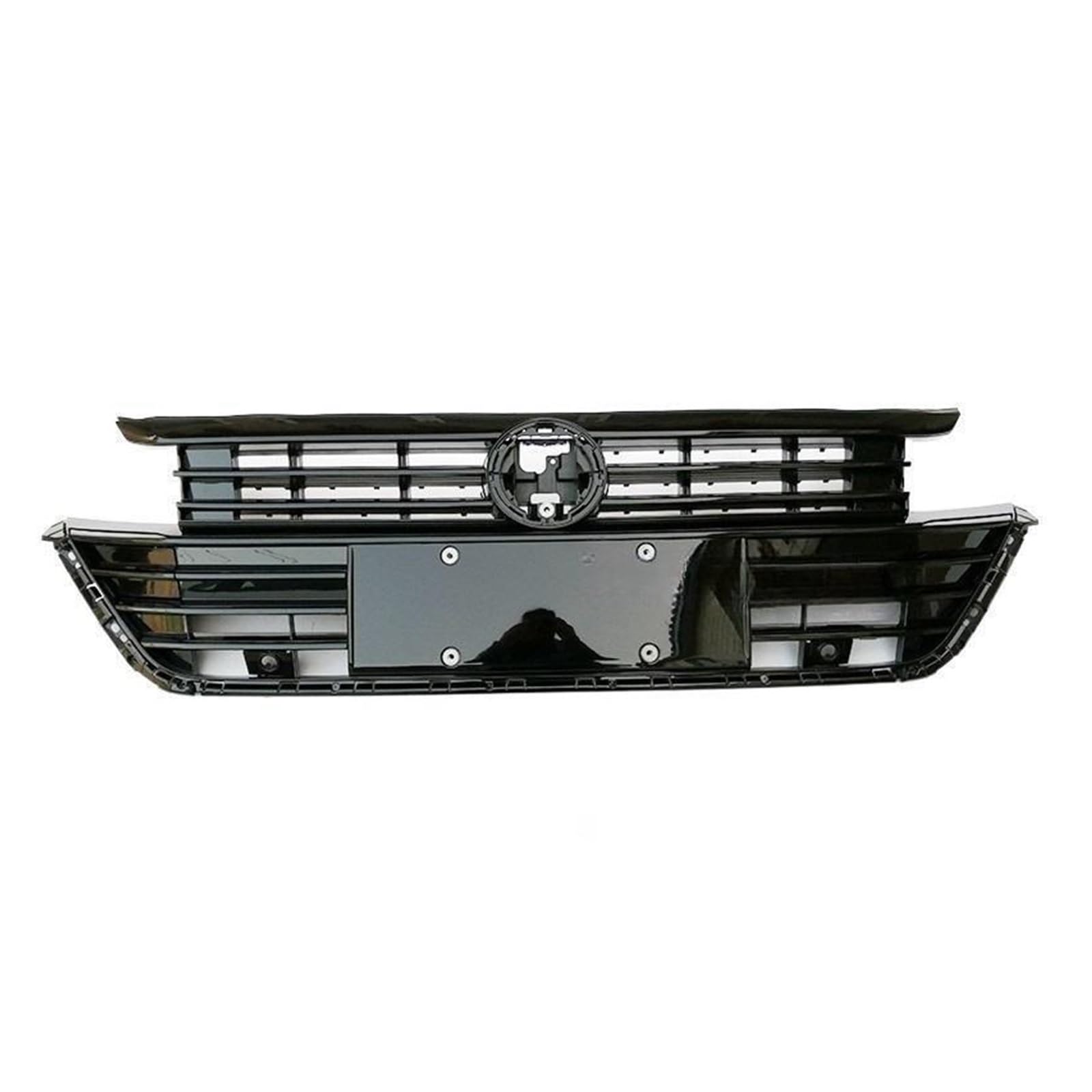 laiyonggr Schwarzer Auto-Mittelgrill, vordere Stoßstange, oberer unterer Grill, Kühlergrills, kompatibel for VW CC 2019 3GG 853 651B/651C von laiyonggr