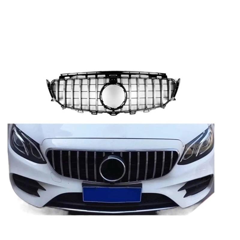 laiyonggr W213 GT-Kühlergrill, Diamantgrill im E63S-Stil, kompatibel mit Mercedes-Benz E-Klasse C238 Coupé-Limousine 2016–2019 E300 E350 E200 E320 E400(GT Chrome1) von laiyonggr