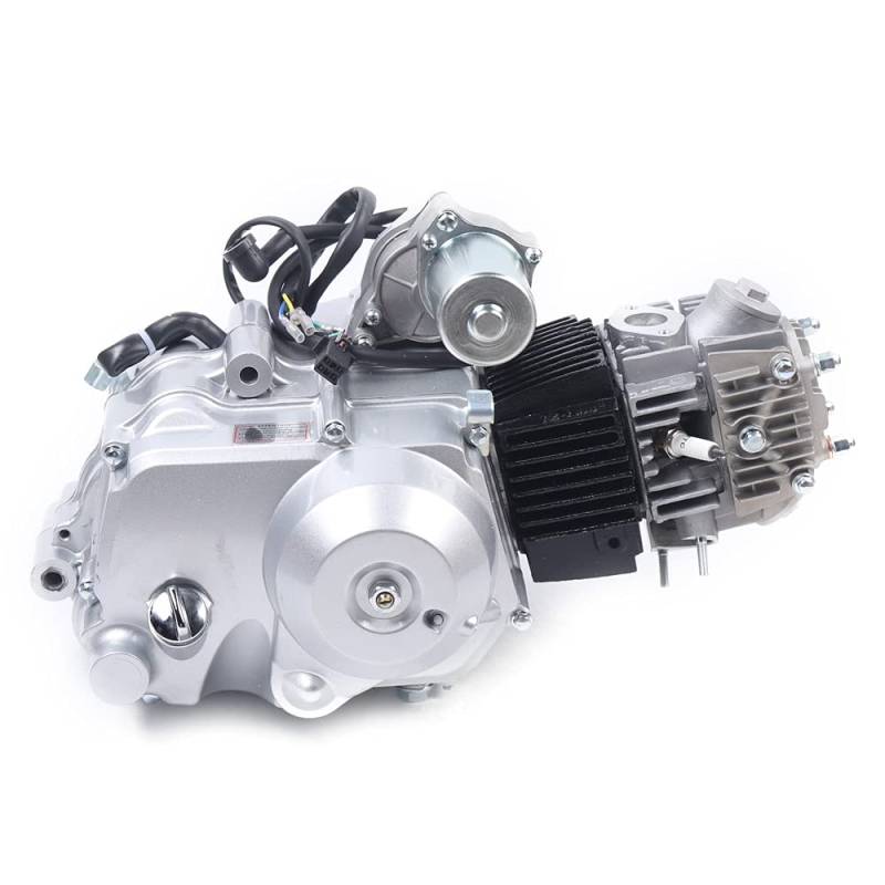 125CC 4-Takt Engine Motor 4 Gang Dirtbike Pitbike Cross Kick Start Einzylinder Engine Mini Quad Motorcycle Motor Kit Für ATV Go Kart Einzylinder Motor Luftgekühlt von lalaleny