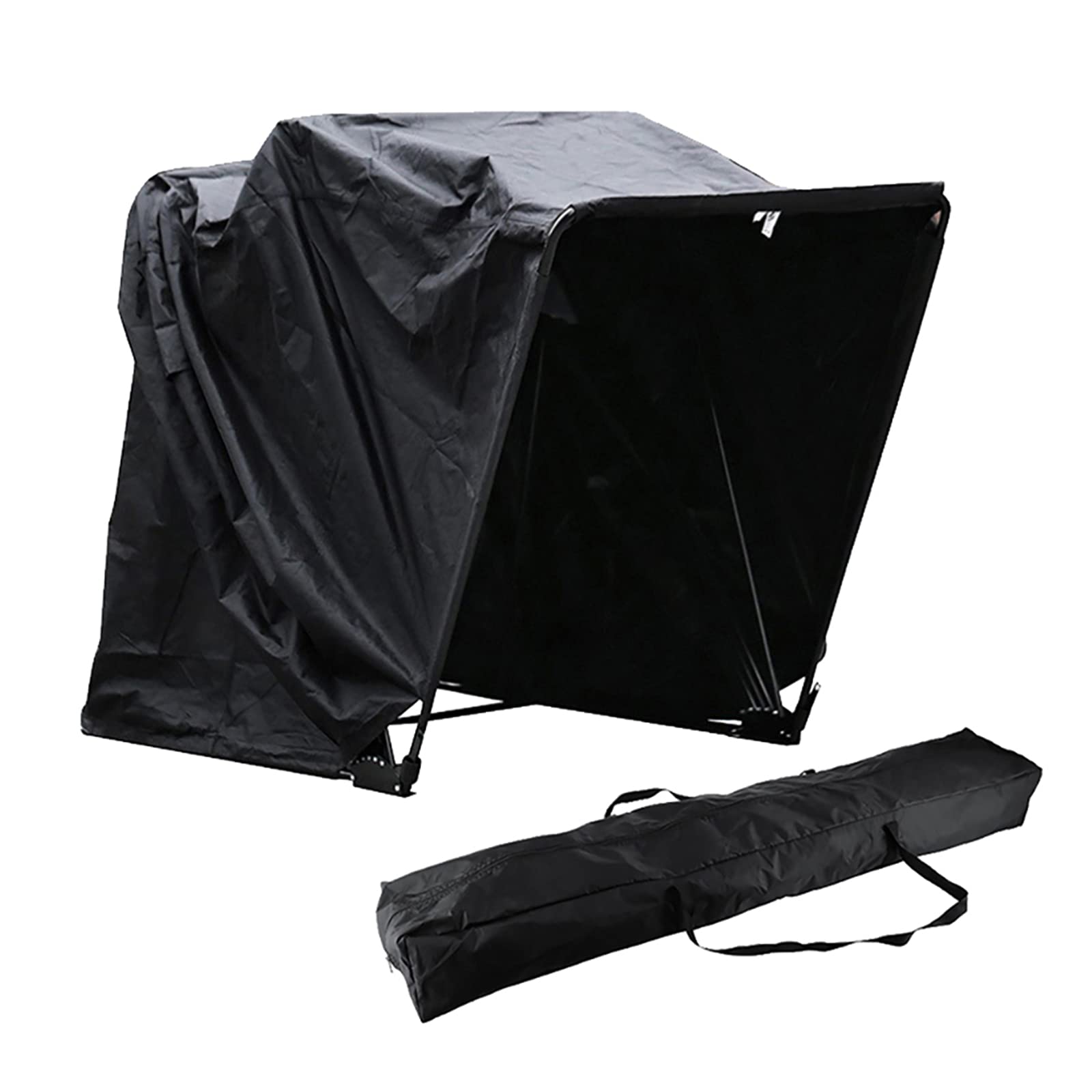 Motorrad Abdeckungen Motorradgarage Faltgarage Motorroller Moped wasserdichte Garage Zelt Carport Motorrad Schutzplane Zelt für Outdoor Quad, Roller, Motorrad, 270x105x155cm von lalaleny