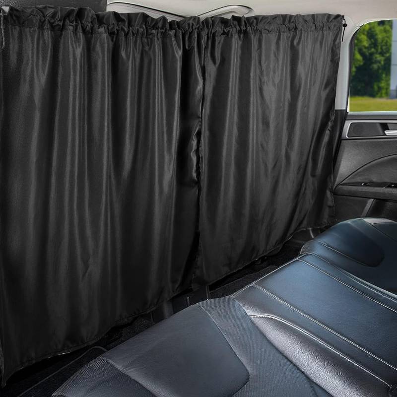 lanontaosta Auto Trennvorhänge Sonnenschutz，140 x 80 cm Abnehmbarer Auto Vorhang，Auto Sichtschutz Vorhänge, Auto Vorhang Abnehmbarer,Abnehmbarer Reise Privatsphäre Vorhang von lanontaosta