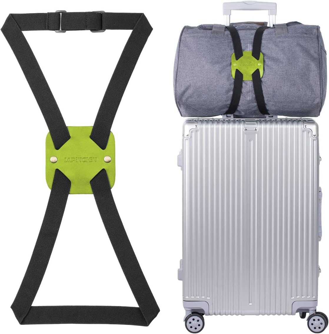 Bag Bungee, Luggage Bungee - Luggage Straps Suitcase Adjustable Belt – an Adjustable and Portable Travel Suitcase Accessory (1-Pack,Green) von lapinchen