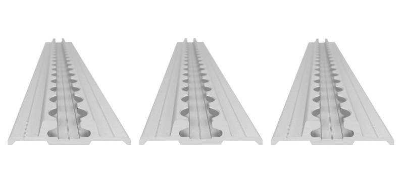 lasiprofi Airlineschiene Flügel unten: 60 x 12 mm, 1.000 mm, 1 STK. | Zurrschiene | 100 cm | kompatibel mit Fittingen | Silber eloxiert | für Transporter, Wohnwagen, Sprinter UVM. | Aluminium | 1 m von lasiprofi