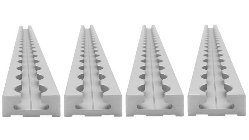 lasiprofi Airlineschiene eckig: 34 x 13 mm, 2.000 mm, 1 STK. | Zurrschiene | 200 cm | kompatibel mit Fittingen | Silber eloxiert | für Transporter, Wohnwagen, Sprinter UVM. | Aluminium | 2 m von lasiprofi