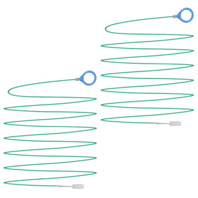 lasuroa 2stk Schiebedach-Abflussreinigungswerkzeug, 5m Rohrreinigungsbürste Extra Lang Draht-Abflussbürste Flexibles Rohrreiniger-Baggerwerkzeug für Auto-Schiebedach Kraftstofftank Filtersystem von lasuroa