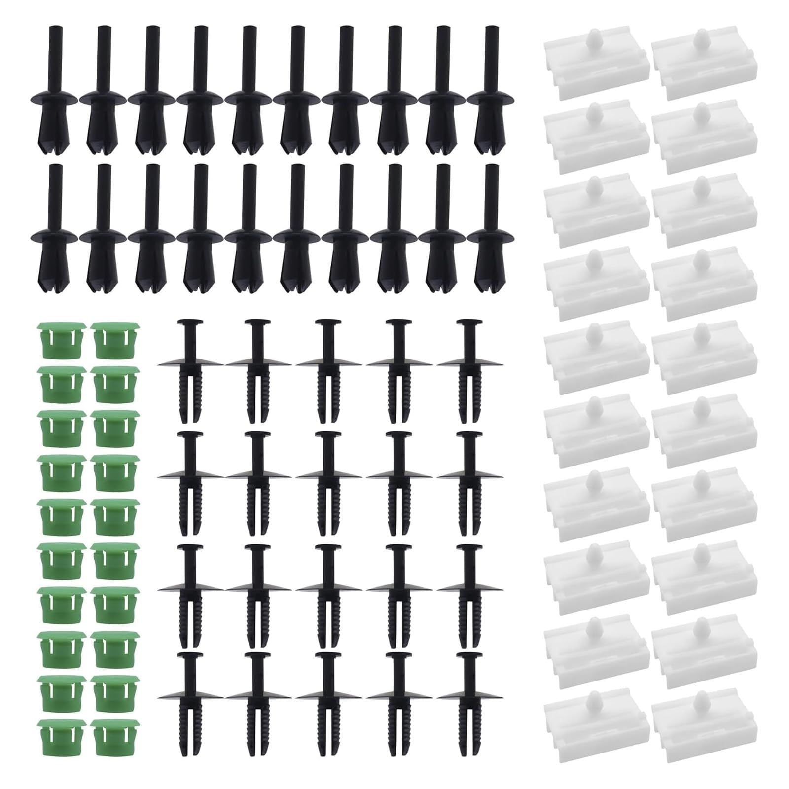 Lcyen 80 Stück Seitenschweller Clips Kit Zierleisten-Kompatibel mit 3er E36 E46 E90 Seitenschweller Clips Kit Zierleisten Türverkleidungen Befestigungs Clips 51711932996 51118174185 5111014103 von lcyen