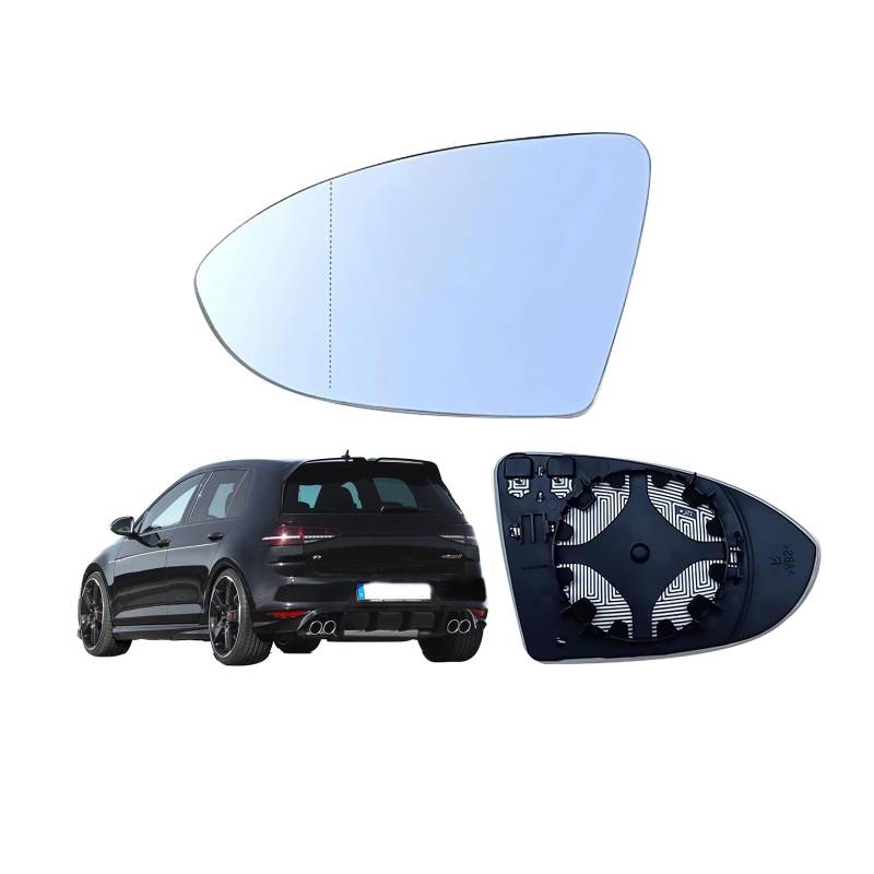 lcyen Spiegelglas Golf 7 Links Beheizbar und konvex Asphärisch passend für VW Golf VII Außenspiegel 5G0857521 5G0857522 von lcyen