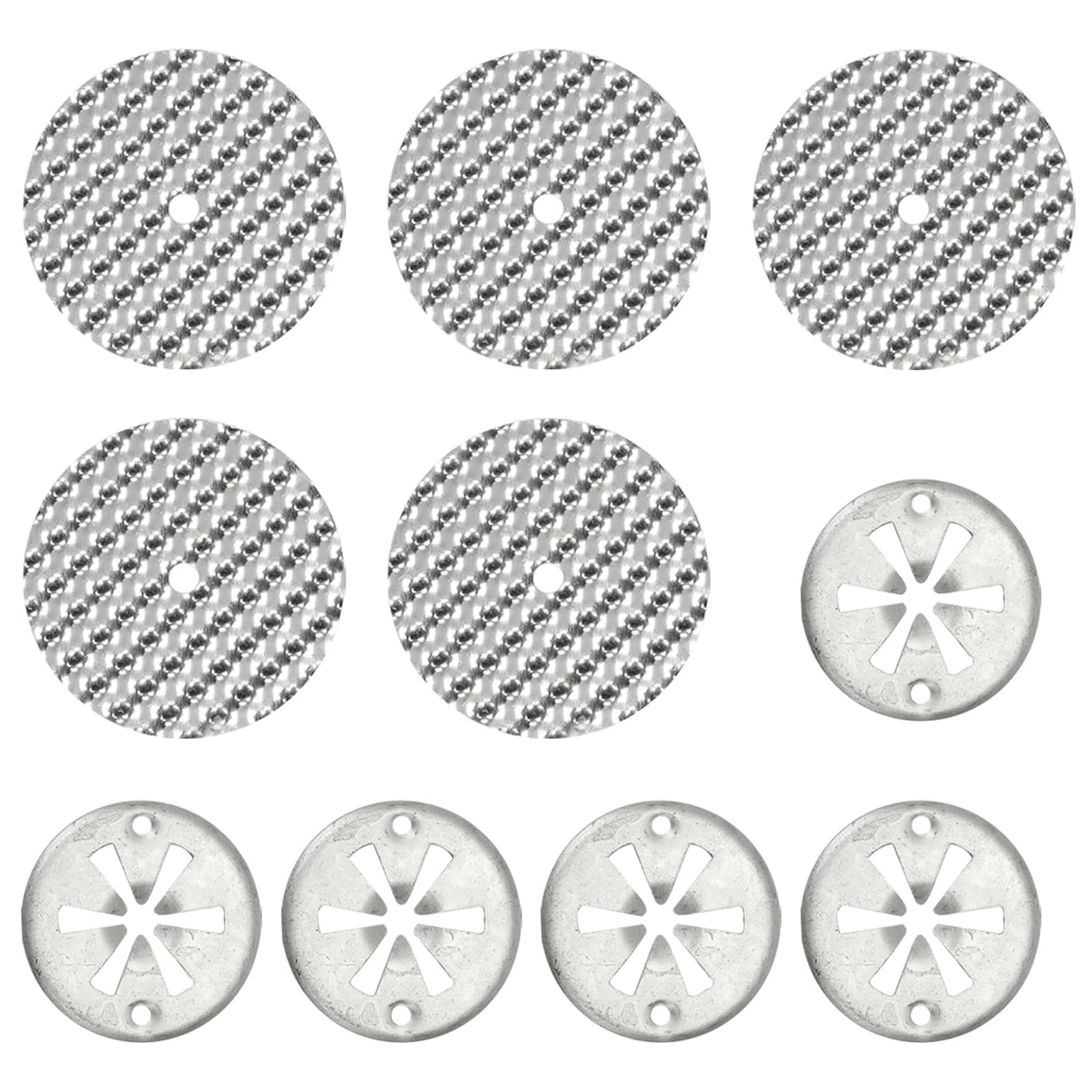 lcyen 5 Sets Hitzeschutzplatte Reparatursatz, 30mm Verzinkte Stahl Sicherungsscheiben, 52mm Edelstahl Hitzeschild Scheiben, Hitzeschild Schutzplatten Reparatursatz für VW Audi Skoda 6715468 N90335004 von lcyen