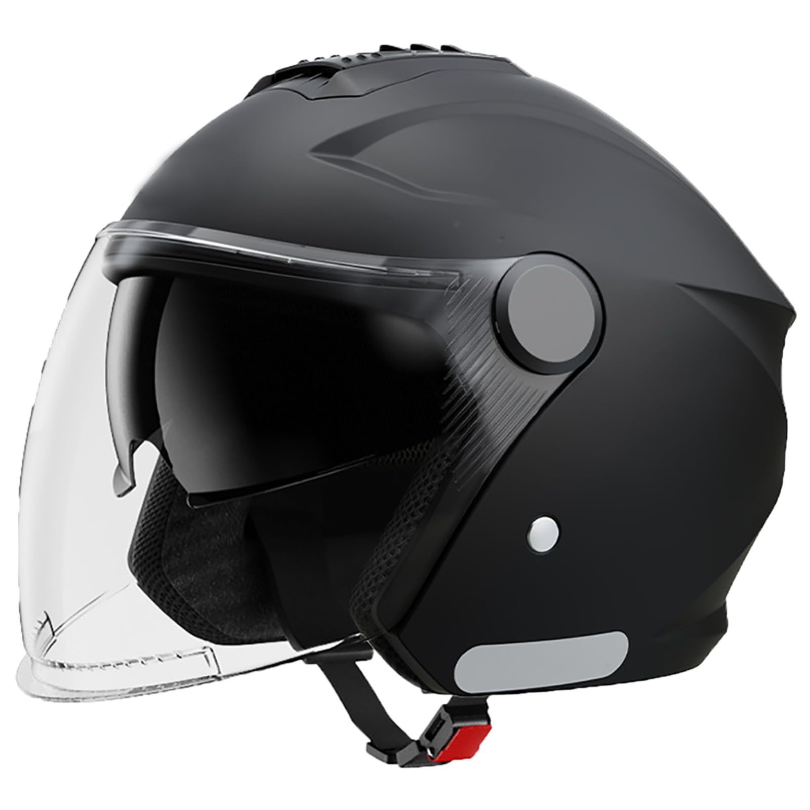 Retro Motorrad Motorradhelm, Motorrad Jethelm , ECE-Zertifiziert Für Herren Und Damen - Ideal Für Vespa, Moped, Mofa, Scooter Und Roller, Halbschalenhelm B,54-62cm von letianzhao