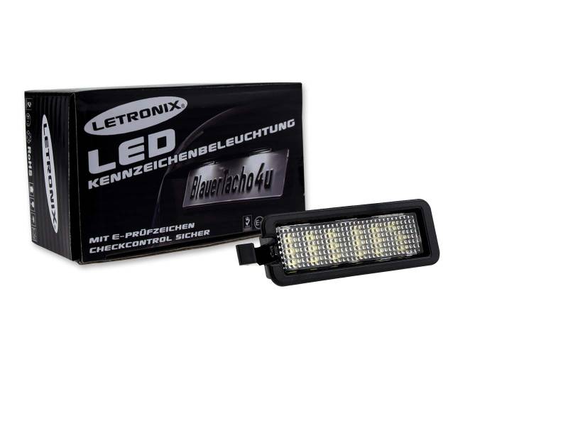 LETRONIX SMD LED Kennzeichenbeleuchtung Module geeignet für Challenger ab 2015 / Charger LD Facelift ab 2015/300 ab 2015 mit E-Prüfzeichen von letronix