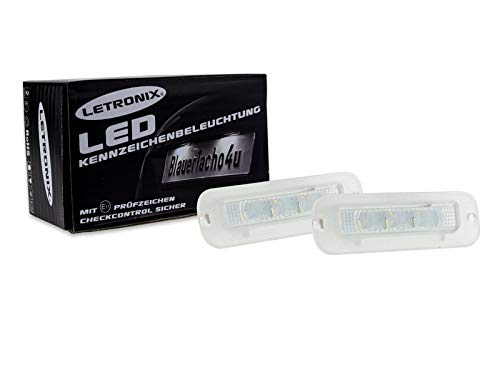 LETRONIX SMD LED Kennzeichenbeleuchtung Module geeignet für G-Klasse W463 1990-2012 mit E-Prüfzeichen von letronix