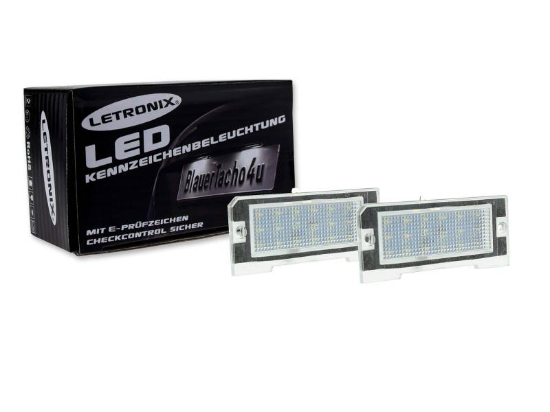 LETRONIX SMD LED Kennzeichenbeleuchtung Module geeignet für Freelander Typ LN 1997-2006 mit E-Prüfzeichen von letronix