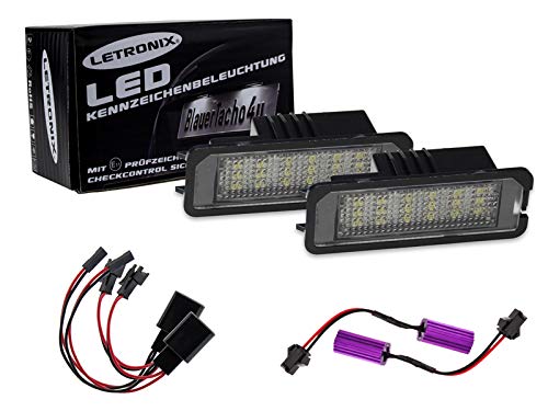 LETRONIX SMD LED Kennzeichenbeleuchtung Nummernschildbeleuchtung CAN-Bus Module 6000K mit E-Prüfzeichen von letronix