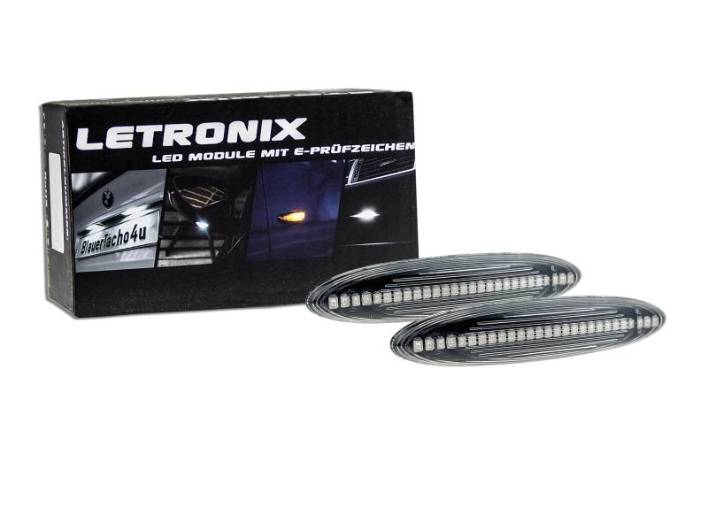 letronix LED Seitenblinker Blinker Module Klar Silber geeignet für IS/IS 350 / SC 430 / ES 350 / Soarer SC Z40 / XU40 / Kluger GSU4 mit E-Prüfzeichen von letronix