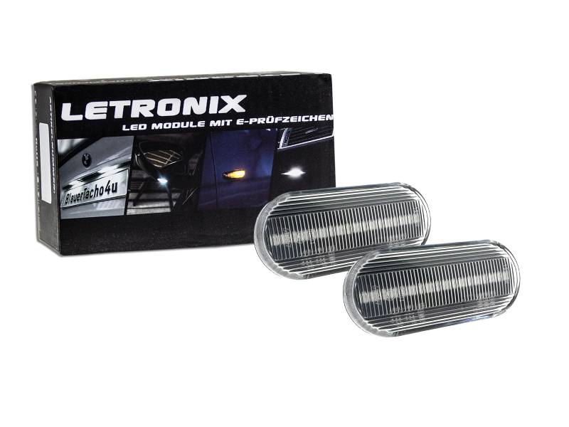 letronix LED Seitenblinker Blinker Module Klar Silber mit E-Prüfzeichen von letronix