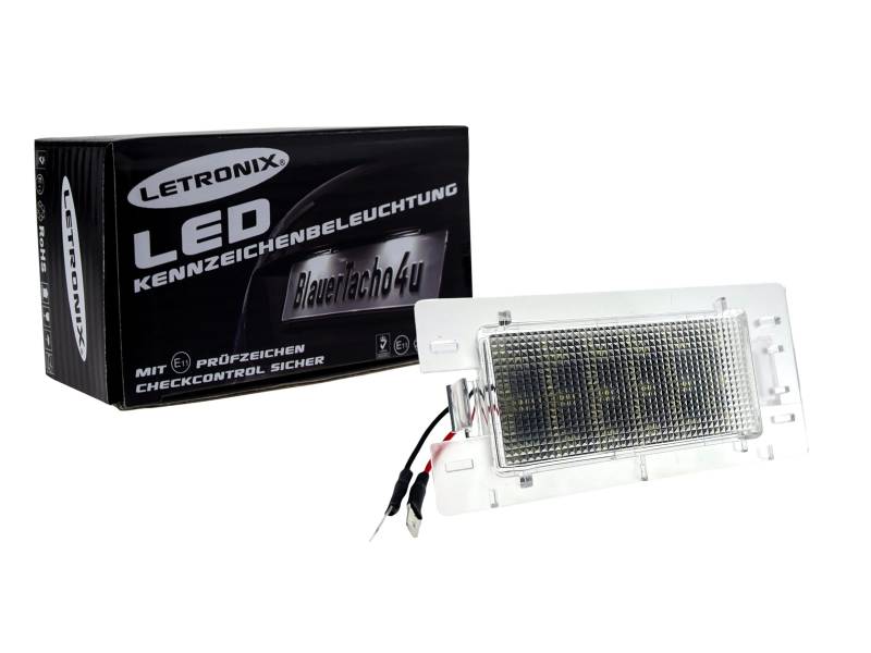 letronix SMD LED Kennzeichenbeleuchtung Module mit E-Prüfzeichen Kompatibel mit: Omega B Limousine Bj. 1994-2003 / Tigra A Bj. 1994-2001 von letronix