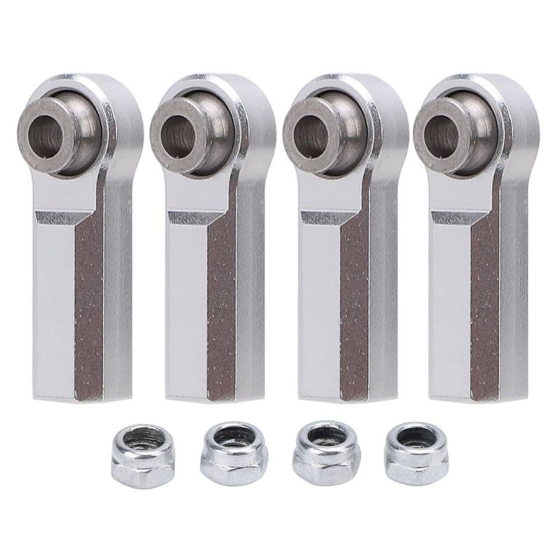 4PCS Metall Kugelgelenk Legierung für 1/10 Modell Auto 7,0mm Durchmesser M4 Gewinde RC Auto Kugelgelenk 4 Gerade (Silber) von lihsong