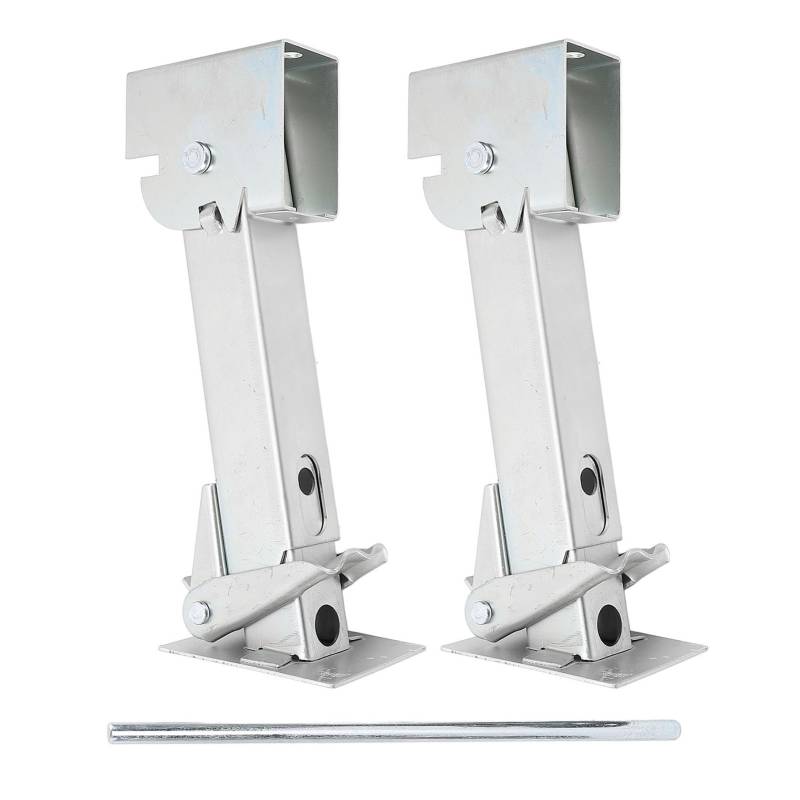 Lihsong 2pcs Stabilisator Jack 650lbs Unterstützung 1000 Pfund Hebekapazität Verzinkte Teleskop -Einstellbare Stabilisator Jack Ständer für Wohnmobilanhänger von lihsong