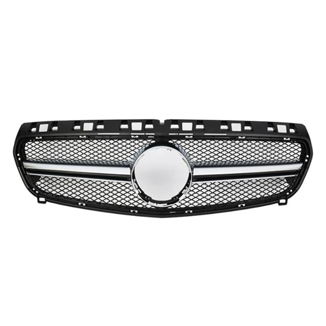 likaini Radiator Kühlergrille Mittelnetz Frontstoßstangengrill Verkleidung Für Benz A Class W176 A200 A180 A250 2013-2015,B/Black-Sliver von likaini