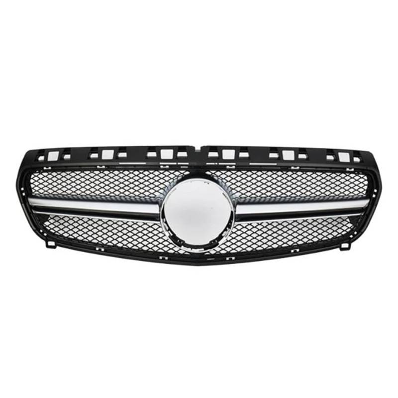 likaini Radiator Kühlergrille Mittelnetz Frontstoßstangengrill Verkleidung Für Benz A Class W176 A200 A180 A250 2013-2015,B/Black-Sliver von likaini