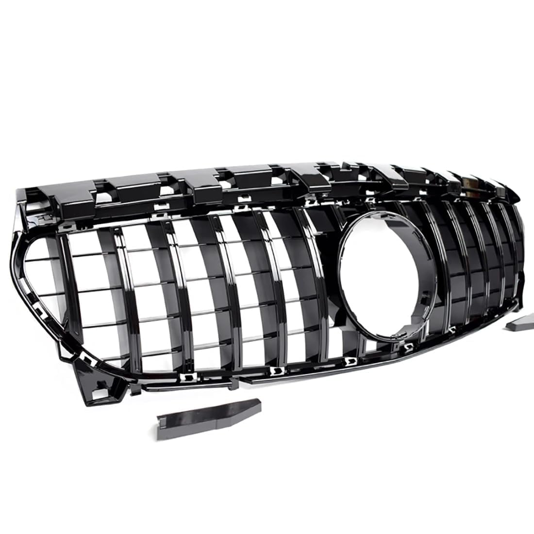 likaini Radiator Kühlergrille Mittelnetz Frontstoßstangengrill Verkleidung Für Benz CLA C117 W117 2013-2019,A/All-Black von likaini