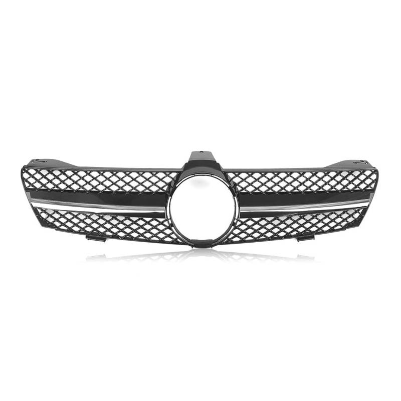 likaini Radiator Kühlergrille Mittelnetz Frontstoßstangengrill Verkleidung Für Benz CLS Class W219 CLS350/500/550 /55/63 2005-2008,B/Black-Sliver von likaini