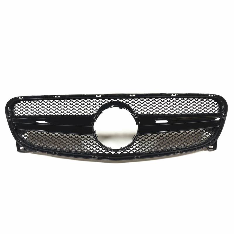 likaini Radiator Kühlergrille Mittelnetz Frontstoßstangengrill Verkleidung Für Benz GLA X156 GLA45 GLA250 2014-2016,A/All-Black von likaini