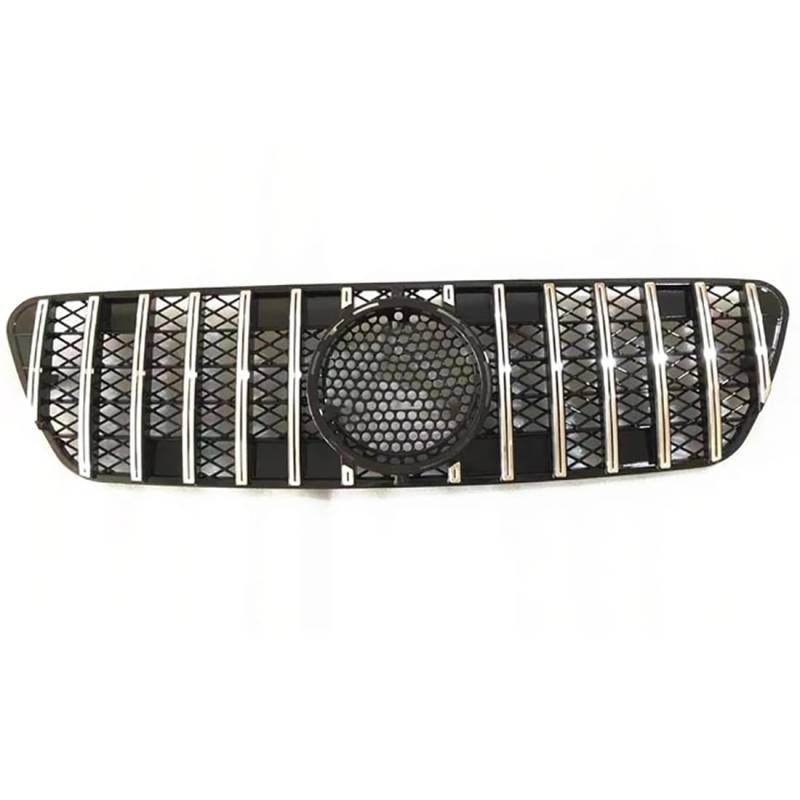 likaini Radiator Kühlergrille Mittelnetz Frontstoßstangengrill Verkleidung Für Benz ML Class W163 1999-2004 ML350 ML320,B/Black-Sliver von likaini