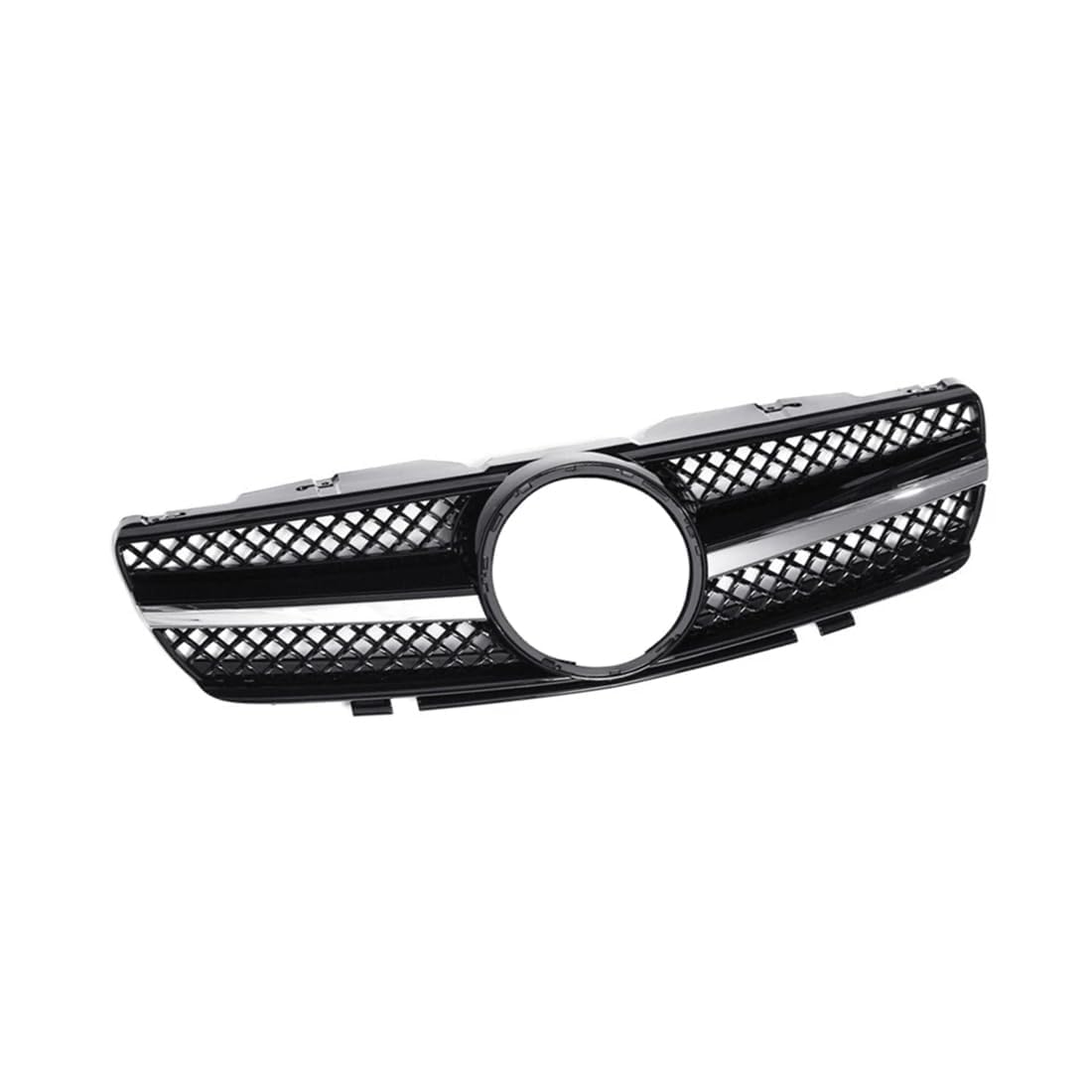 likaini Radiator Kühlergrille Mittelnetz Frontstoßstangengrill Verkleidung Für Benz R230 SL500 SL550 SL600 2003-2006 von likaini