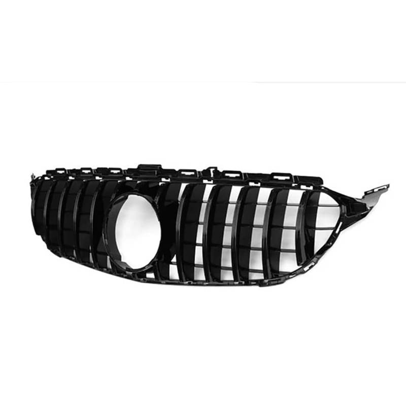 likaini Radiator Kühlergrille Mittelnetz Frontstoßstangengrill Verkleidung Für Benz W205 C Class C200 C250 C350 2014-2018,A/All-Black von likaini