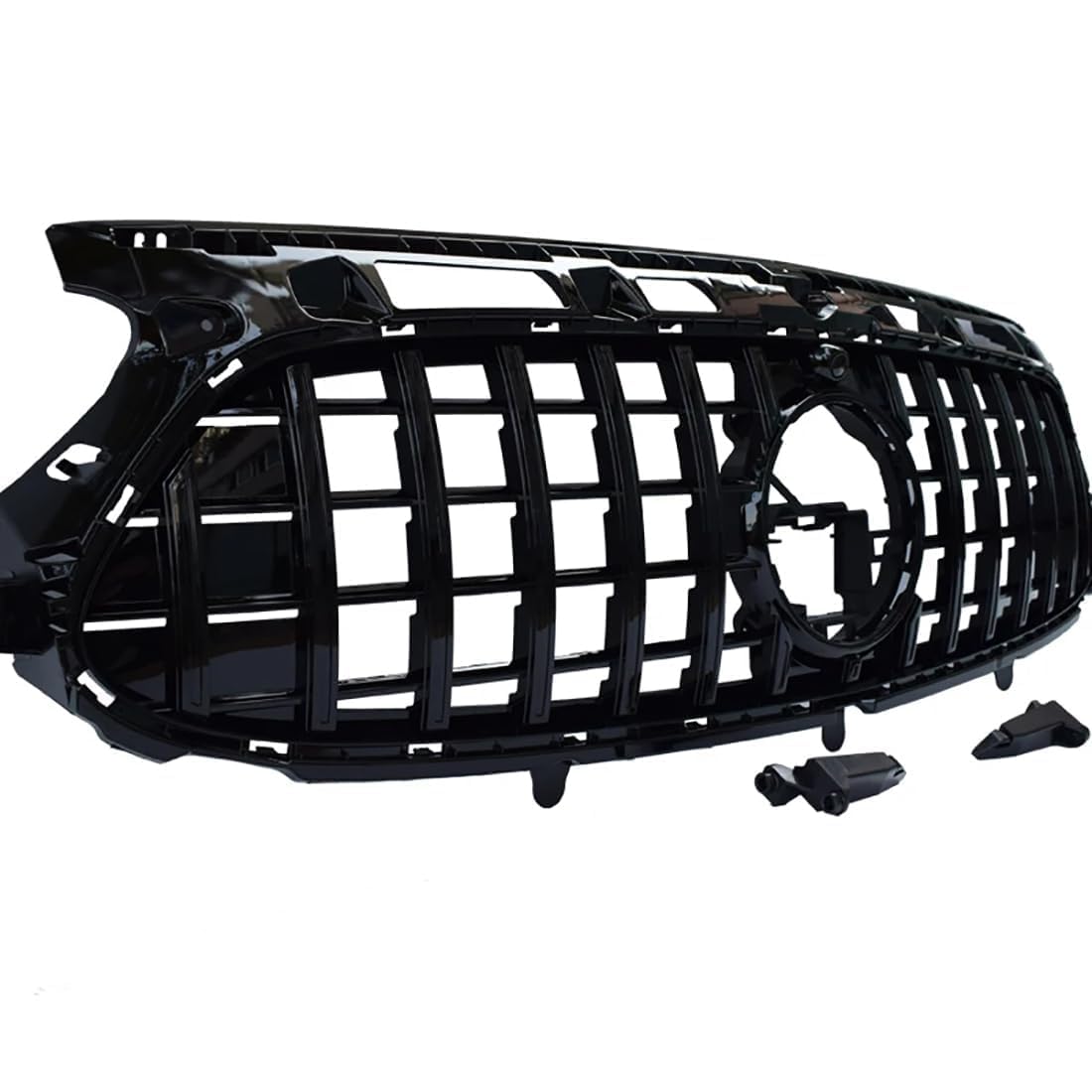 likaini Radiator Kühlergrille Mittelnetz Frontstoßstangengrill Verkleidung Für GLA Class H247 2020-2024 GLA180/200/220,A/All-Black von likaini