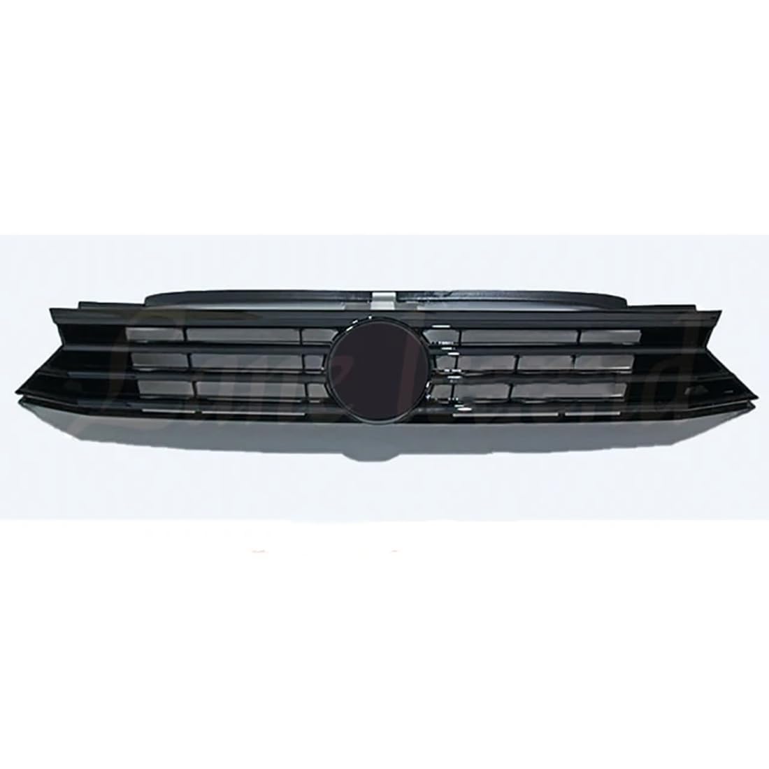 likaini Radiator Kühlergrille Mittelnetz Frontstoßstangengrill Verkleidung Für VW Passat B8 2016 2017 2018,A/Black-Black von likaini