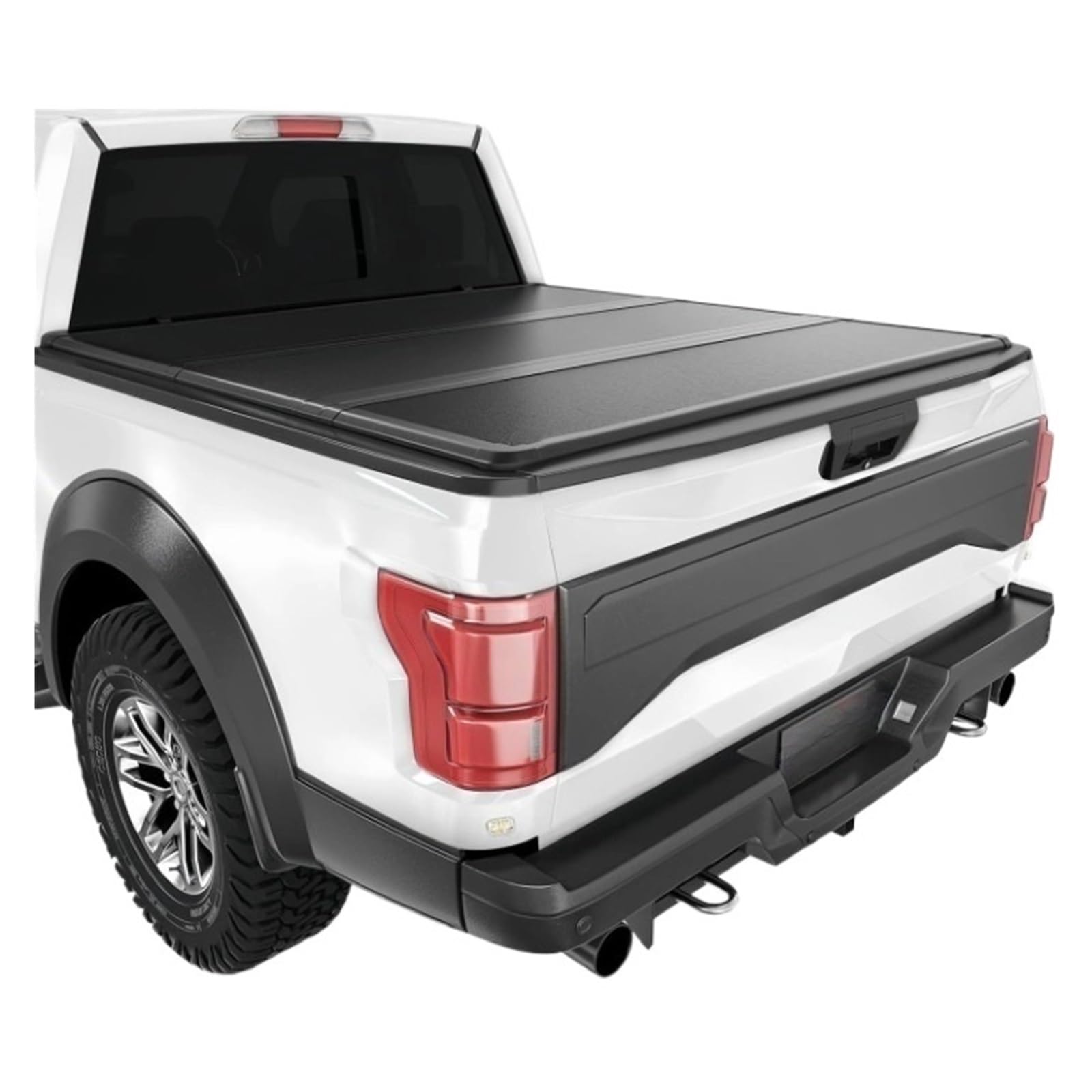 liujialigr 6,7 Fuß/6,8 Fuß Pickup-Truck-Anzug Retrax Tonneau-Ladefläche Laderaumabdeckung kompatibel for Ford F250 F350 F450 Super Duty 1999–2024 Standard-Kurzbett 6'8" hart dreifach faltbar von liujialigr