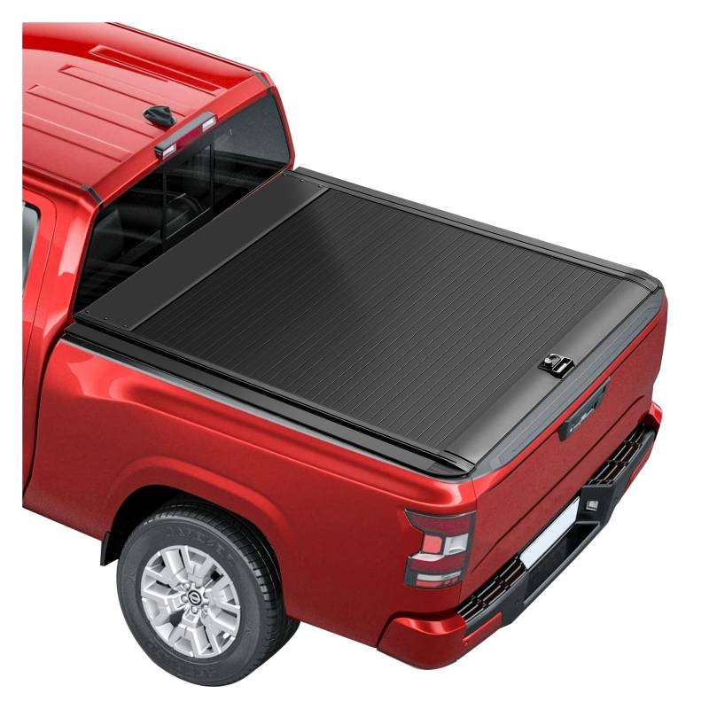 liujialigr Ausziehbare Laderaumabdeckung aus Aluminium, kompatibel mit Honda Ridgeline 2017–2024, 1,5 m Ladefläche, lackierte Oberfläche, langlebige LKW-Ladeflächenabdeckung(Combination Lock) von liujialigr