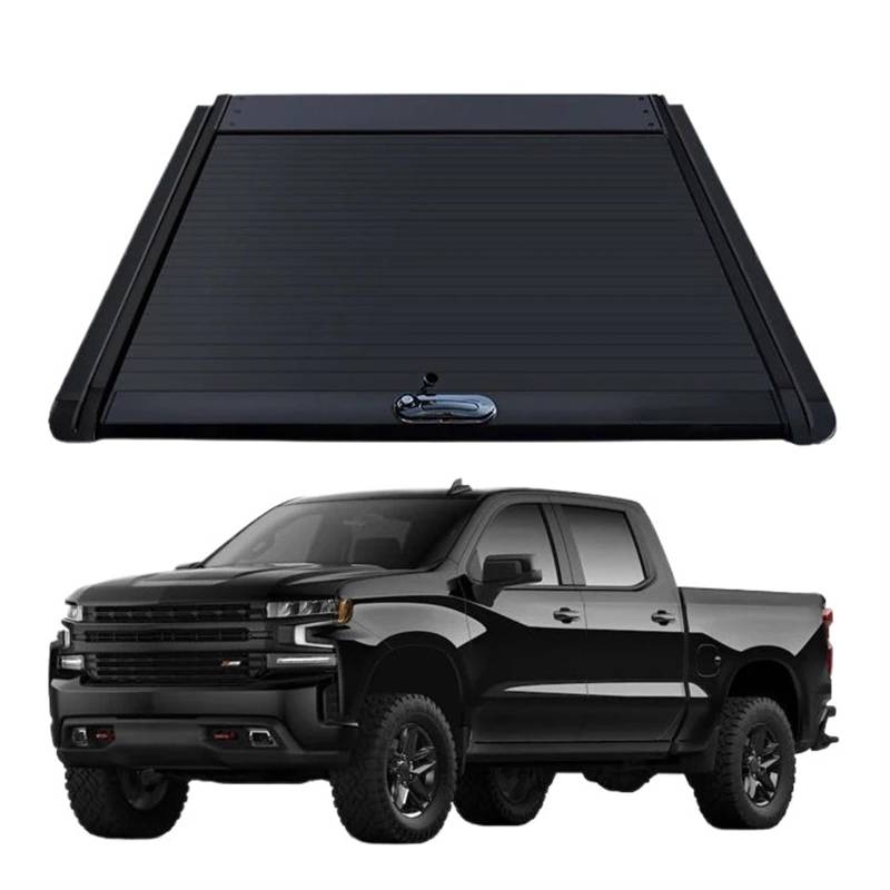 liujialigr Zubehör for Pickup-Trucks, Ladeflächenabdeckungen, Copertura, Tonneau-Abdeckung, kompatibel mit Ford Ranger Raptor F150 2014–2025, einziehbare Ladeflächenabdeckung mit Schloss(Combination L von liujialigr