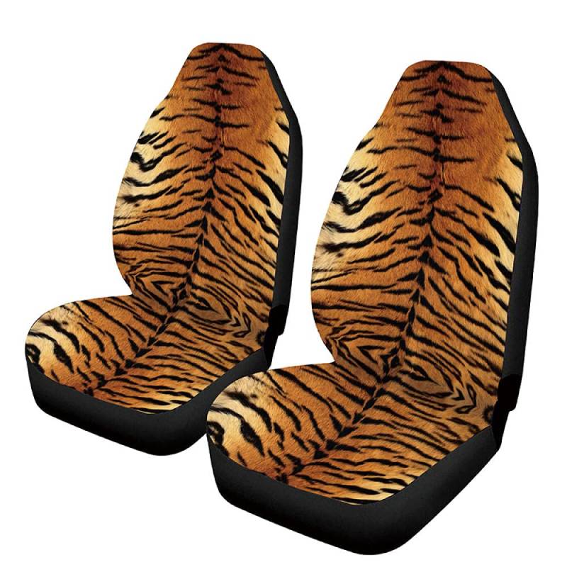 liuzz Tiger Animal Print Autositzbezüge Sitzschutz Auto Mattenbezug Passend für die meisten PKW LKW SUV Fit für Toyota Peugeot-2ps von liuzz