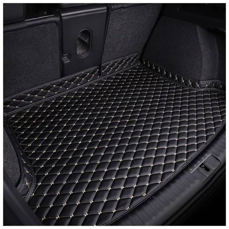 Auto Leder Kofferraummatten für Mitsubishi Outlander 7 Seats 2013-2016, Strapazierfähigen Antirutsch Kratzfest Kofferraumwanne Schutzmatte Innenraum ZubehöR,B von lizhongyang