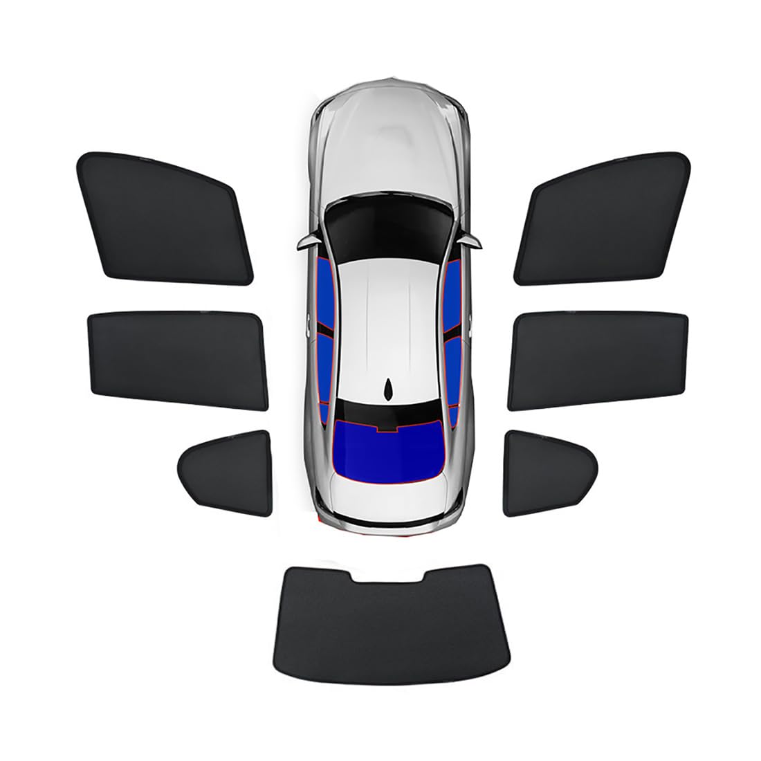 Auto-Seitenfenster-Sonnenschutz für Lexus RZ 2024 2022 2023, Sonnenschutz für Den Sommer, Komplettset mit Magnetischen Vorhängen,Black-Black-7pcs Auto-Seitenfenster-Sonnenschutz für Lexus RZ 2024 2022 2023, Sonnenschutz für Den Sommer, Komplettset mit Magnetischen Vorhängen,Black-Black-7pcs von ljxwzh